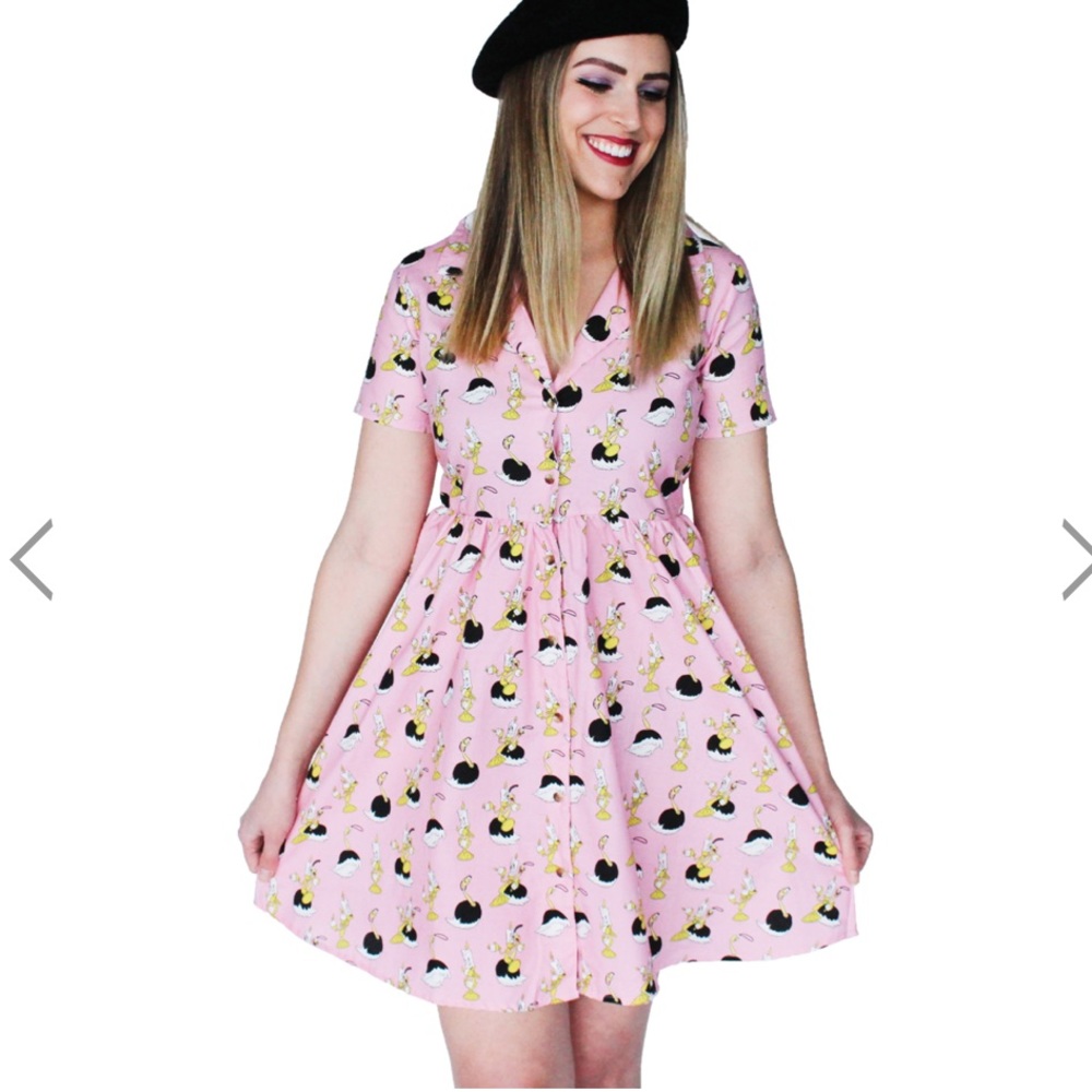 Disney Cakeworthy Beauty and the beast pink dress